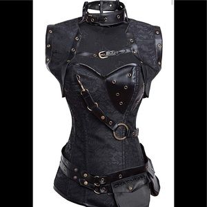 Brand new with tags black steampunk corset